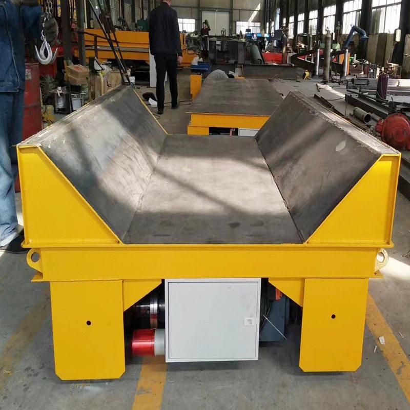 Zhuida Machinery supplies V-groove electric flatbed trucks, curved tabletop track trucks, low-voltage power supply flatbed trucks.