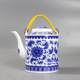Ceramic Teapot, Cold Water Pitcher, Household Handle Kettle, Tea Brewing Pot, Jingdezhen Traditional Blue and White Porcelain, Large Summer Cold Water Pitcher