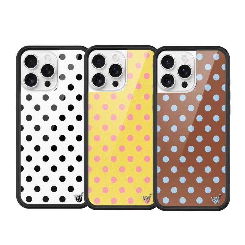Wildflow Black and White Polka Dot/Pink Phone Case Suitable for Apple 18Pro/Iphone17/16/15/14/13/12/Pro/Max/Plus Hard Full-Cover Anti-Fall Wf Personalized Protective Case Wildflow Black and White Polka Dot/Pink Phone Case Suitable for Apple 18Pro/Iphone17/16/15/14/13/12/Pro/Max/Plus Hard Full-Cover Anti-Fall Wf Personalized Protective Case