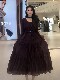 Mijie 2025 new winter style light luxury style long-sleeved dress women's waist slimming elegant high-end long dress for ladies