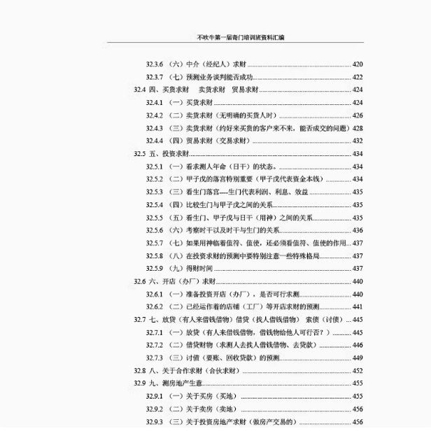 No Exaggeration about Qi Men Dun Jia: 690 Pages of Detailed and Comprehensive Qi Men Teaching Materials, Literary Extracts, and Literature Resources