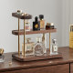 Solid wood perfume storage rack multi-layer tray desktop aromatherapy cosmetics storage box dressing table skin care product storage