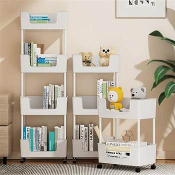 Sanshi life home furnishing hall sanshi mobile book stand by the desk bookshelf book storage shelf trolley student accommodation