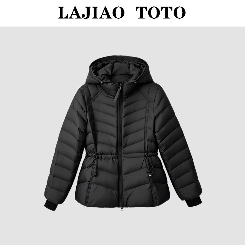 Lajiao Toto【Miss Puff】Lightweight down Jacket Women's Hooded Slim-Fit Jacket # 7708