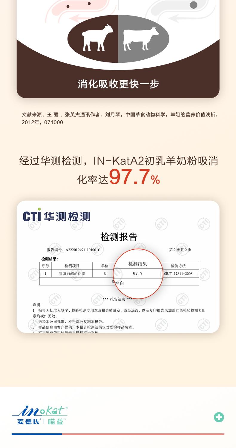 Кошка молоко 麦德氏幼猫羊奶粉猫咪专用a2初乳增肥补钙小奶猫成猫哺乳期孕乳猫 In/plus