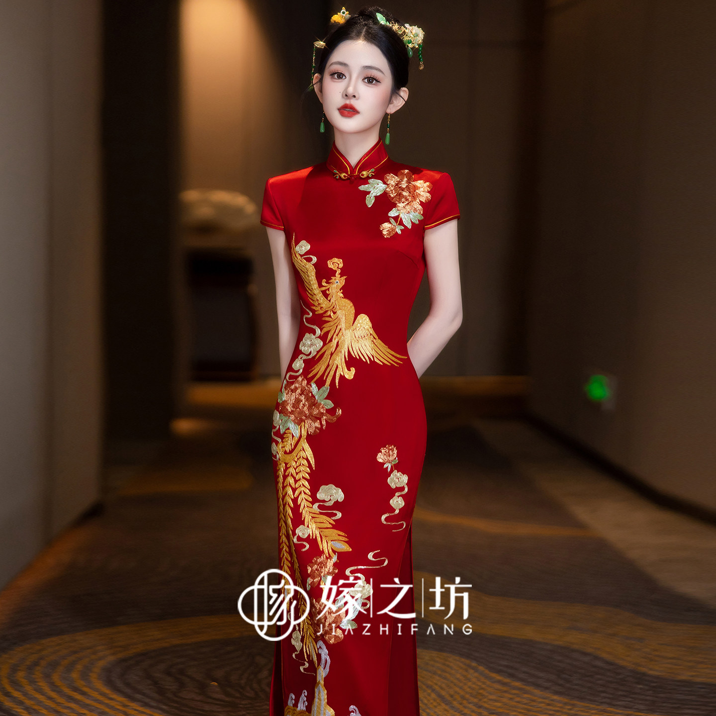 Свадебное квадратное платье высокого класса Xiuhe Clothing cheongsam 2025 новое китайское свадебное платье для тостов, свадебное платье для невесты, платье для помолвки