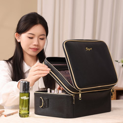 Cosmetic bag women's 2025 New arrival three-layer large-capacity travel portable Satchel beauty tattoo special toolbox