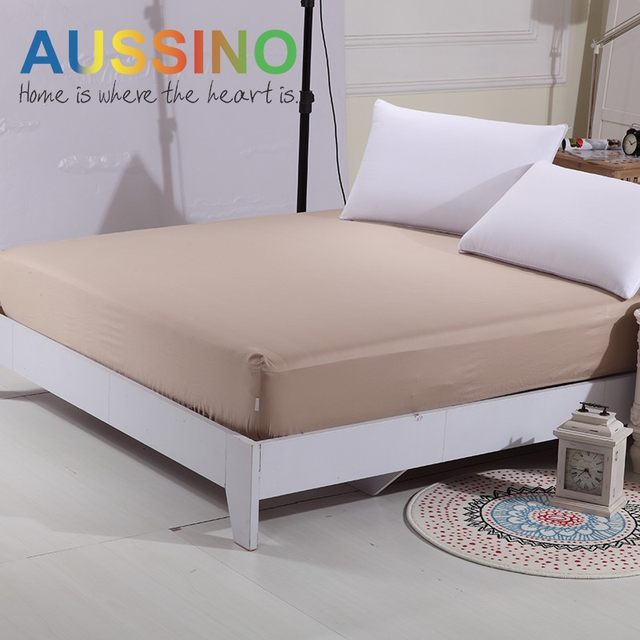 Auxinu All-Cotton Solid Color Bed Sheet Single-Piece Simmons Mattress Protective Cover Plain Children Customized