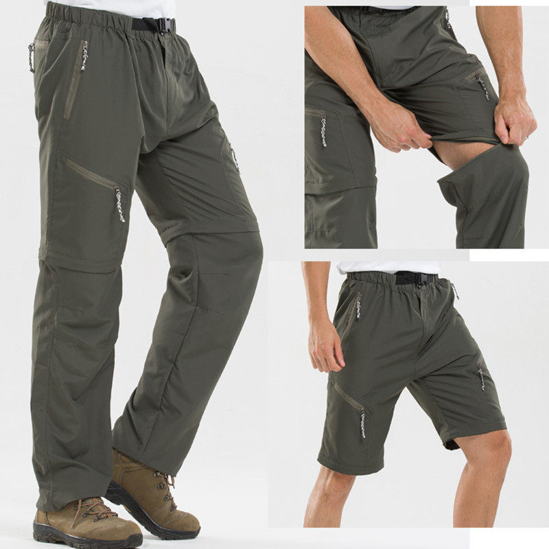 Outdoor detachable quick drying trousers for outdoor use