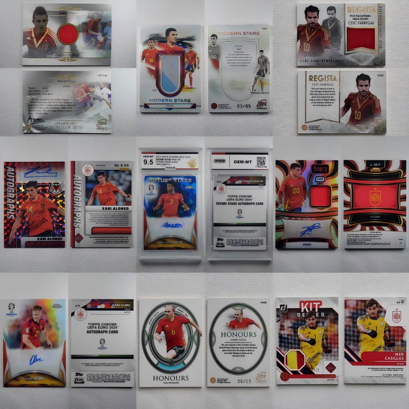 Topps Panini Spain Torres Oyasa Val Rodriguez Autographed Jersey Star Card