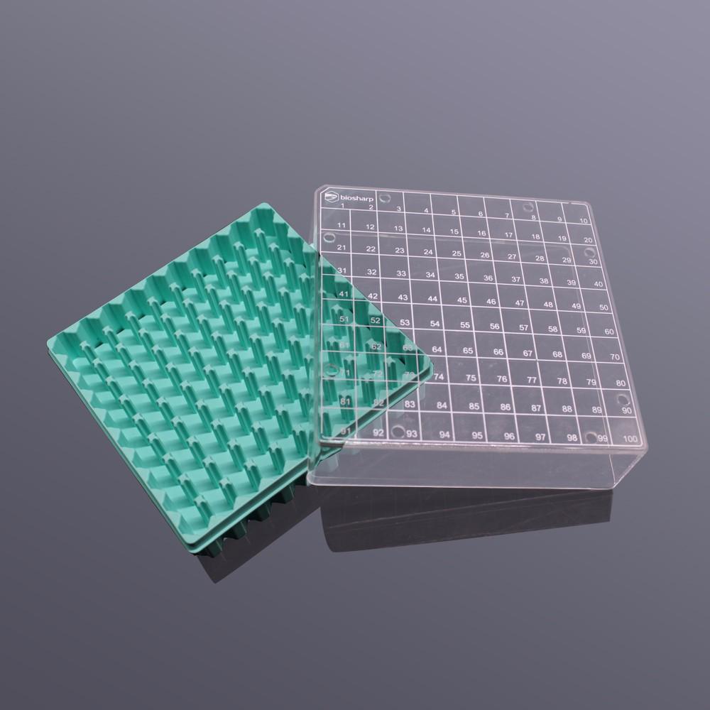 Biosharp 2/5ml塑料冻存盒PC/PP/透明/淡绿色/淡蓝色