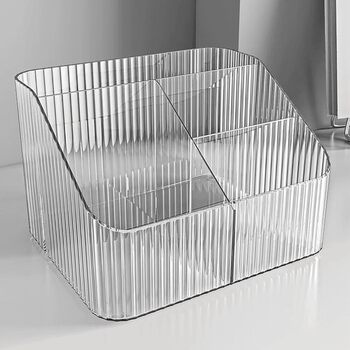 Compartment design simple storage box makeup brush bucket