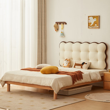 Children's bed boy's simple children's room small apartment baby solid wood princess bed girl's single bed bedroom children's bed