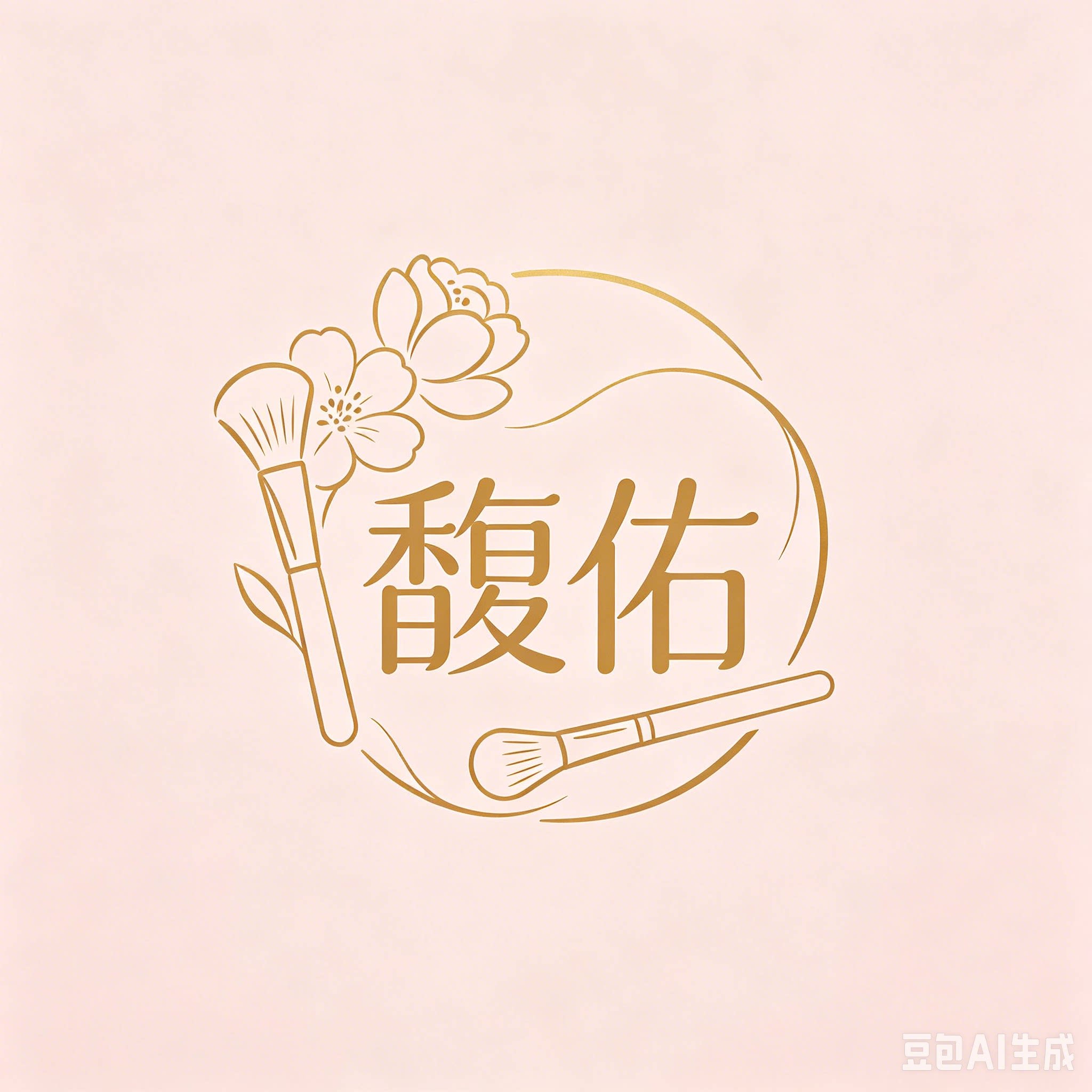 馥佑美妆店的LOGO