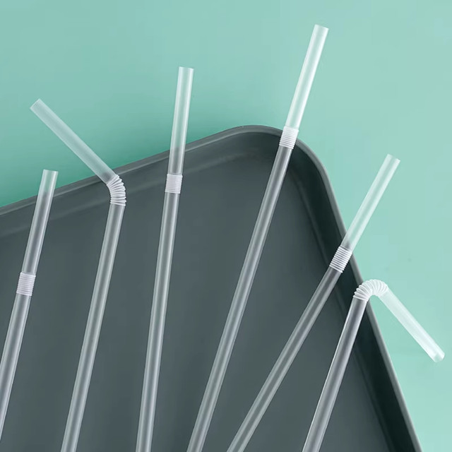 Disposable Individually Packaged Single Straws for Postpartum Women, Children, and Babies, Food-Grade Thin Straws, Plastic Milk Tea Straws, Thick Straws