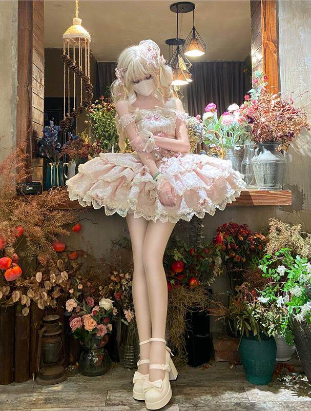 furry福瑞/兽装 银月原创芭蕾礼遇lolita洋装芭蕾风doll感吊带日常连衣裙洛丽塔服