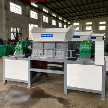 Large double-shaft shredder metal garbage single-shaft shredder chassis plastic wood crushing industrial scrap iron crushing