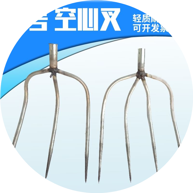 农用铁叉子钢叉草叉粪叉子全钢翻土神器三股叉四股叉工具挖土开荒