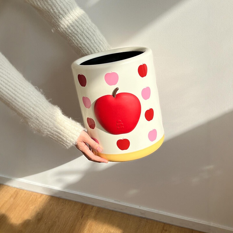Tagi.《I》Imaginative Large-Capacity Double-Layer Separate Storage Bin for Home Use, Cute Trash Can