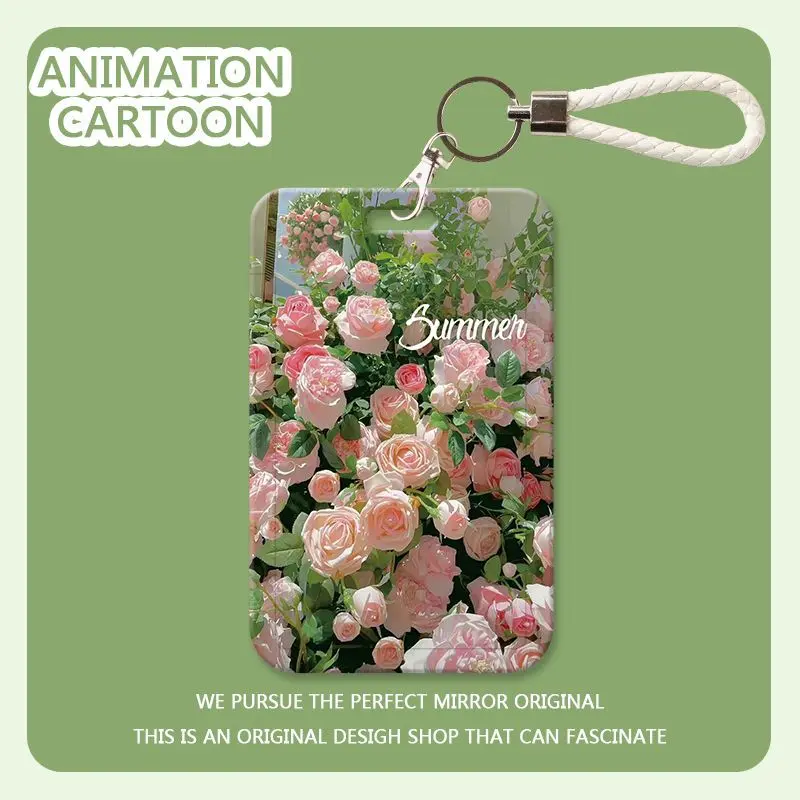 Instagram rose bushes, student campus card holders, meal card holders, public transport cards, access control badges, protective cases, card holders, and hanging ropes.