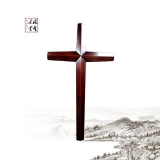 Solid wood cross church wall hanging cross background wall cross church hand held cross large cross