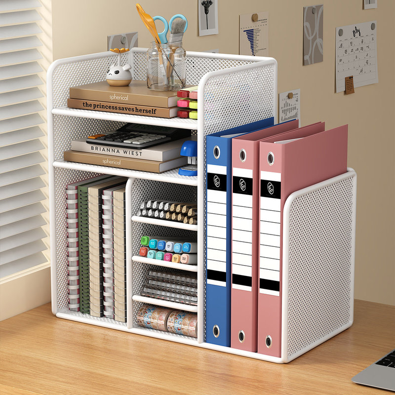 Desktop File Storage Rack, Office Desk File Box, Iron Art Office Supplies Collection, Document Organizer Rack Desktop File Storage Rack, Office Desk File Box, Iron Art Office Supplies Collection, Document Organizer Rack