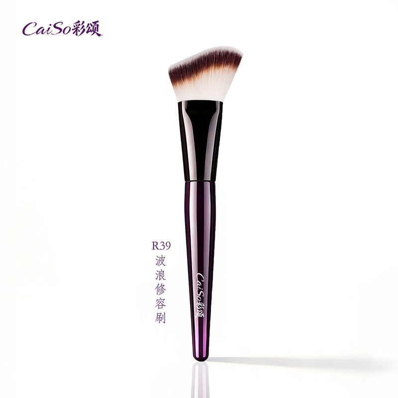 Caiso Caisheng Makeup Brush Meinao R39 Contouring Brush Wavy Shape Fits the Facial Contour Side Face Angled Shadow Brush