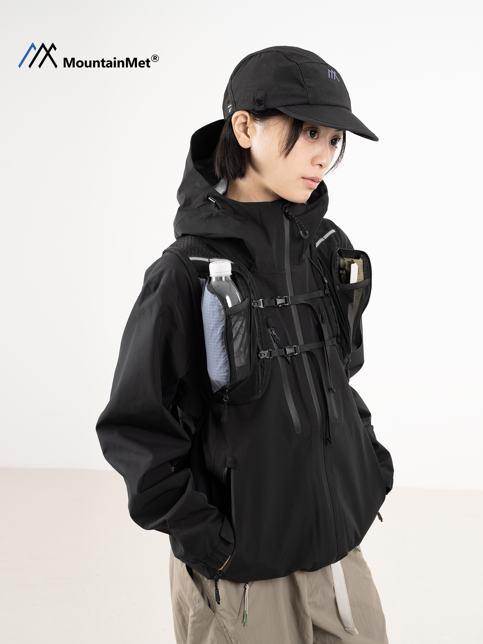 Mountainmet Outdoor Hardshell Jacket Mountaineering Sports Sichuan-West Hiking Windproof and Rainproof Jacket