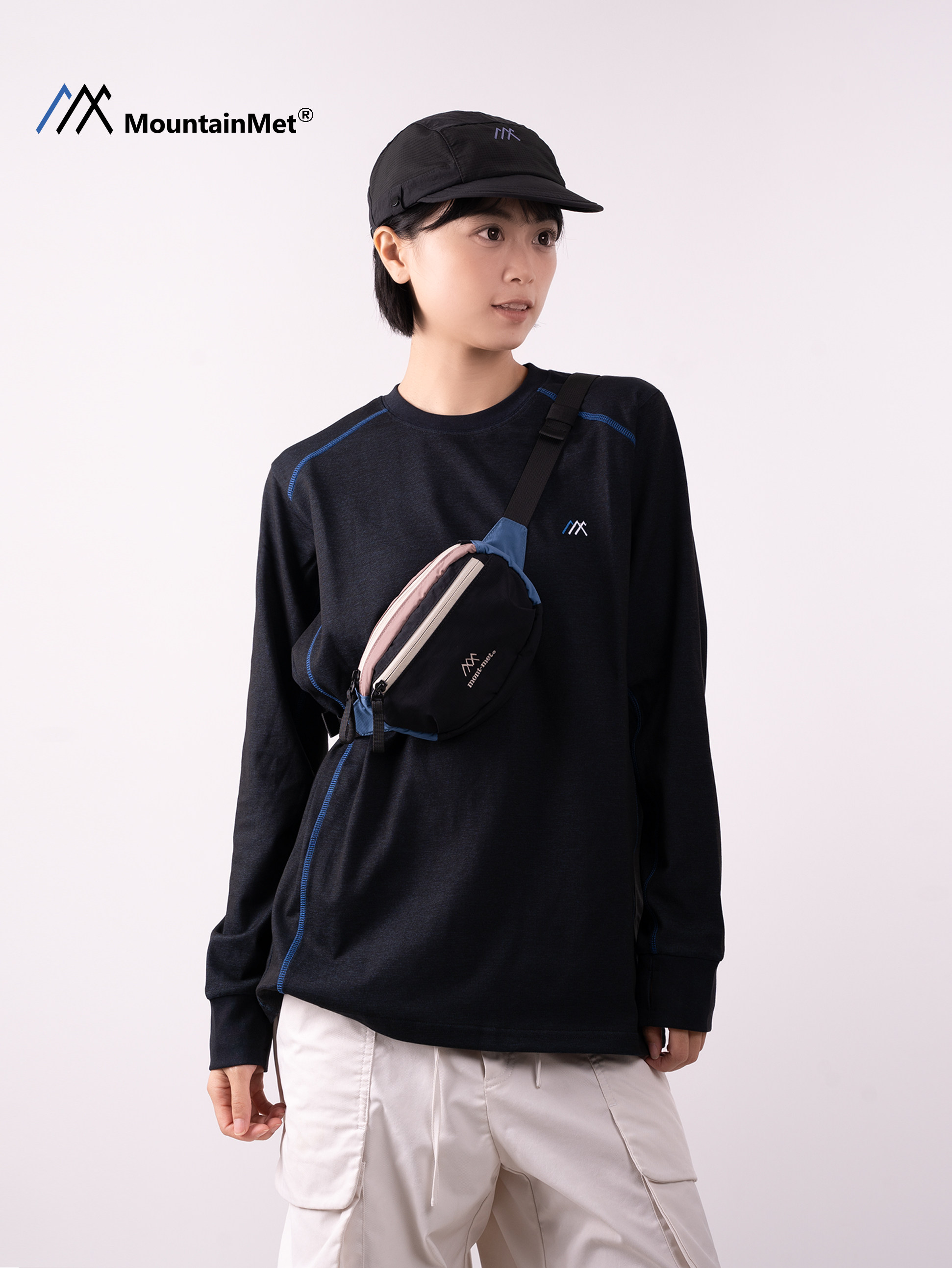 Mountainmet Niche Design Retro Mountain-Style Crossbody Chest Bag for Men and Women, Suitable for Carrying Mobile Phones and Miscellaneous Items, Outdoor Hiking Waist Bag