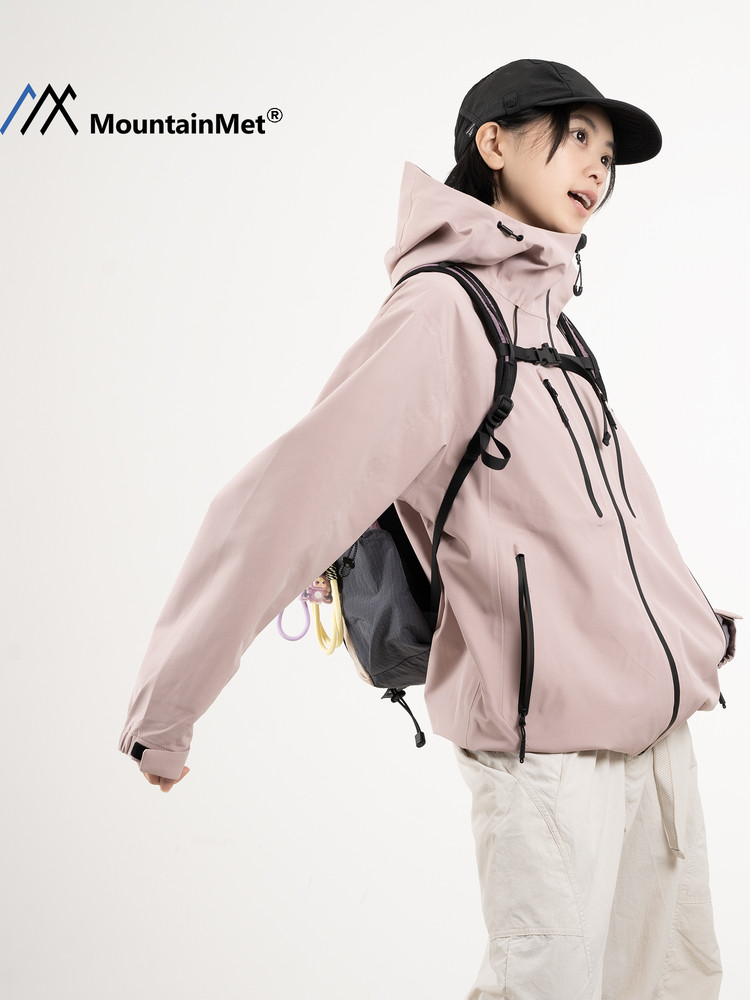 Mountainmet Outdoor Hardshell Jacket Mountaineering Sports Sichuan-West Hiking Windproof and Rainproof Jacket