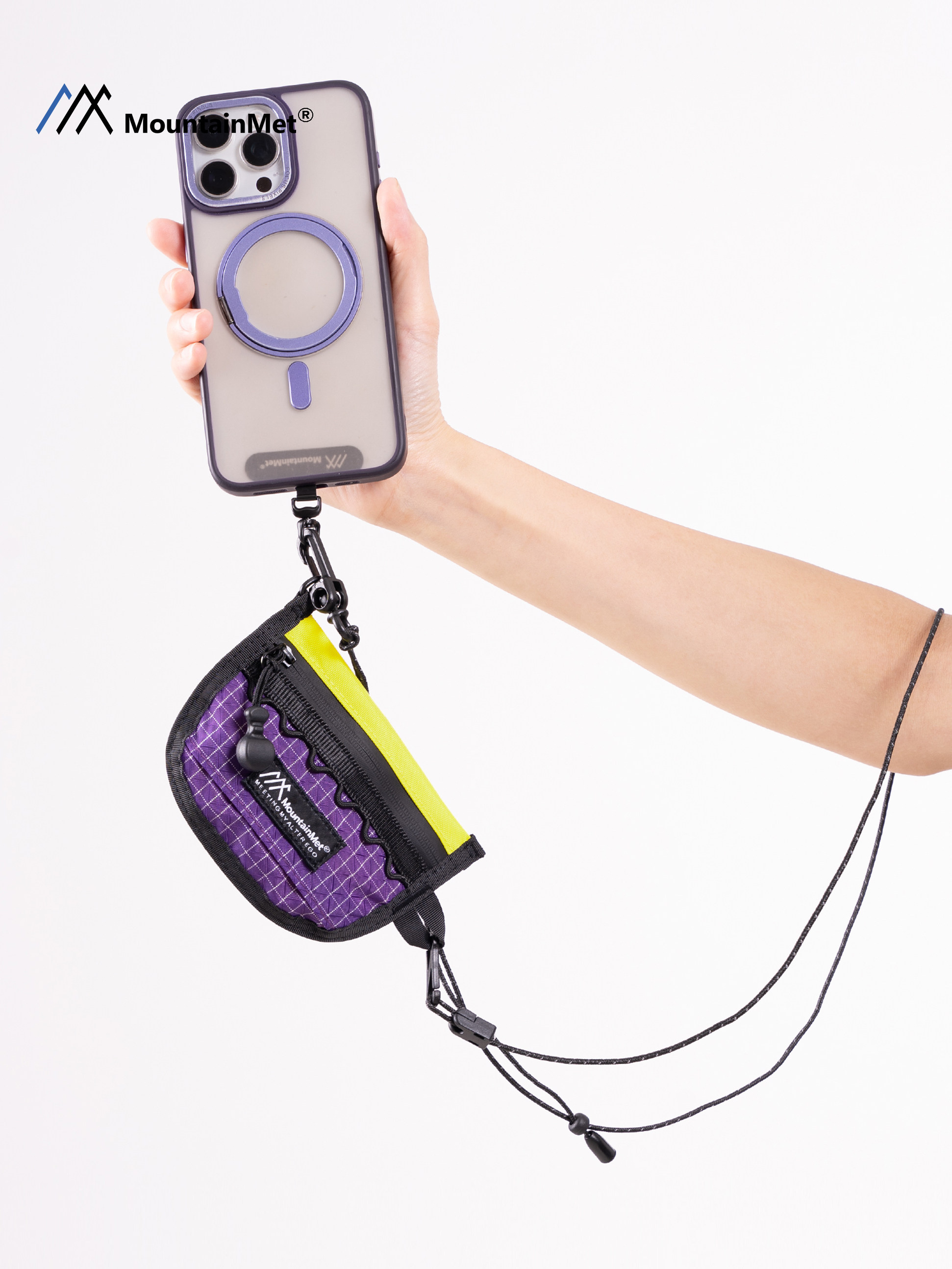 Mountainmet Outdoor Functional Small Bag Earphone Bag Phone Lanyard Key Bag Coin Card Holder