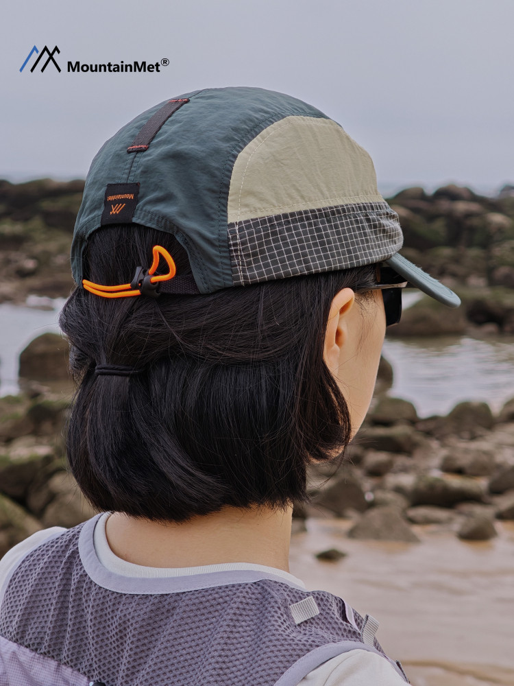 Mointainmet Mountain-Style Outdoor Quick-Drying Color-Blocked Baseball Cap Workwear Trendy Hiking Sun Protection Baseball Cap for Men and Women