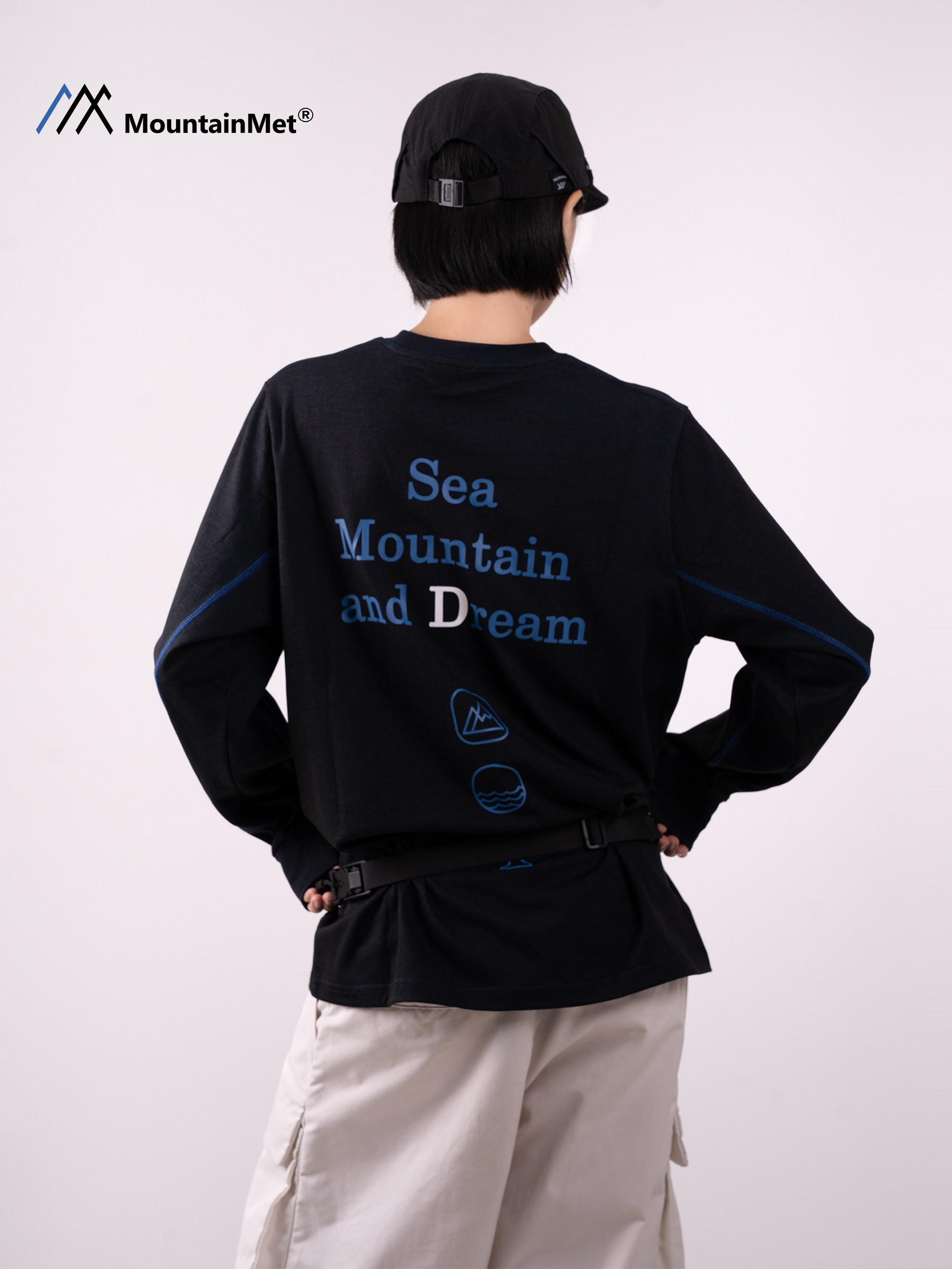 Mountainmet Autum Outdoor Sports Quick-Drying T-Shirt for Men and Women, Breathable, Moisture-Wicking, Bottoming, Round Neck, Long Sleeves