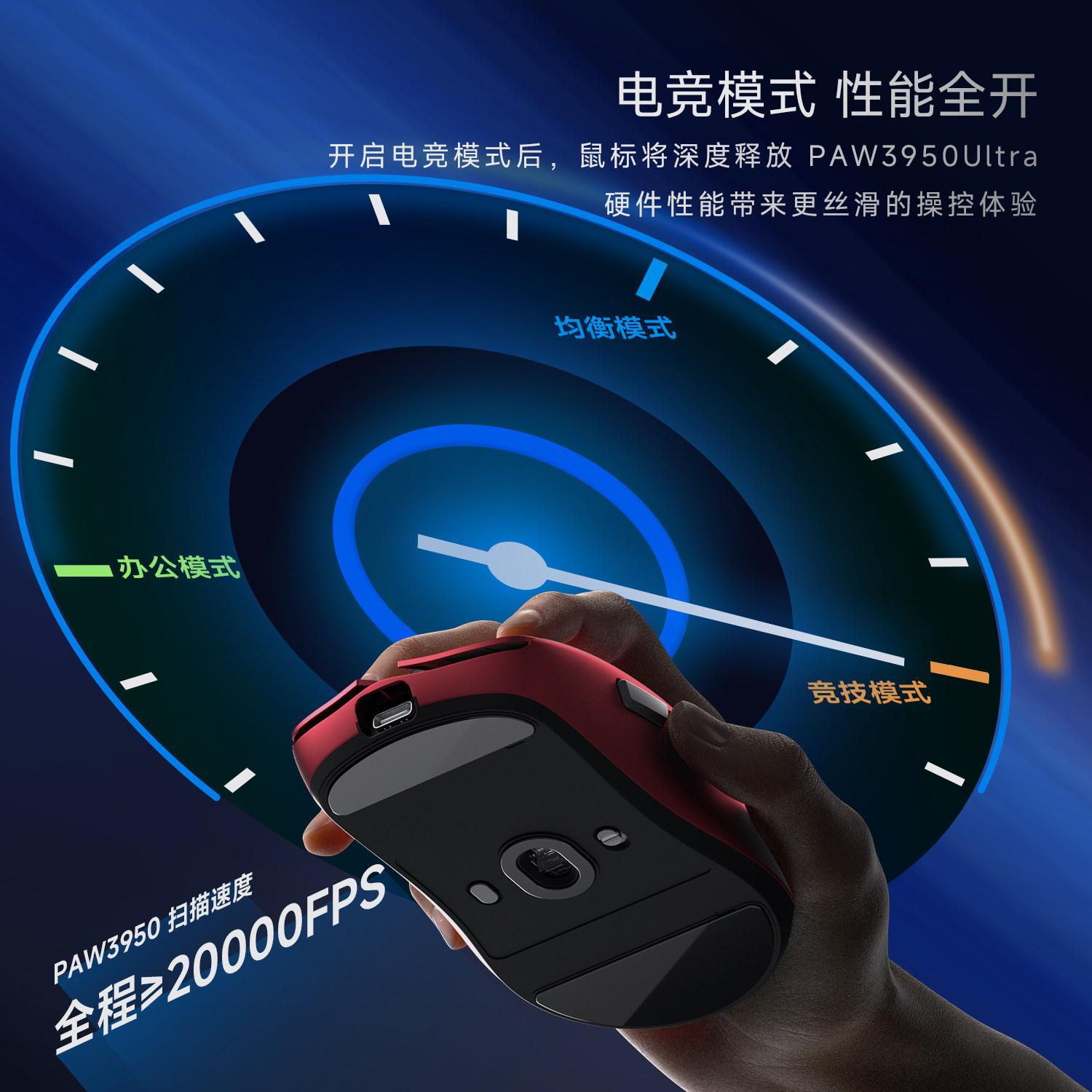 Wolf Spider X9 Lightweight Wireless Mouse, Three-Mode Bluetooth 2.4g, Long Battery Life, 49g, Suitable for Gaming, Office, and Fps