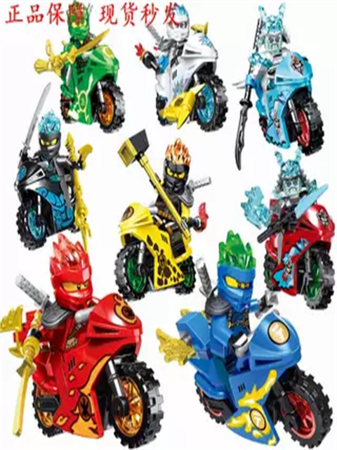 Building blocks for boys over 12 years old, new phantom ninja motorcycle, dragon figure, temple puzzle assembly building blocks