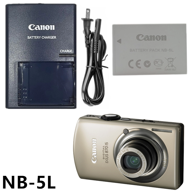 Canon Ixus 800 Ixus850 Ixus860 Ixus870 Is Camera Battery + Charger Nb-5L Canon Ixus 800 Ixus850 Ixus860 Ixus870 Is Camera Battery + Charger Nb-5L