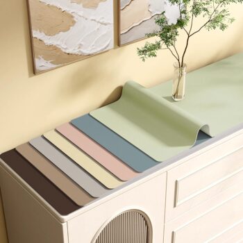 Solid color sideboard table mat tv cabinet table cloth waterproof porch shoe cabinet anti-dirty mat wine cabinet bar countertop protection mat Solid color sideboard table mat tv cabinet table cloth waterproof porch shoe cabinet anti-dirty mat wine cabinet bar countertop protection mat