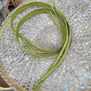 背篓背系婴儿背篓背带背筐背绳布背系浅绿色胶背系长1.6M双肩背