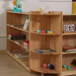 Kindergarten Toy Cabinet Solid Wood Bookcase kids Bookcase Montessori Educational Stationery Cabinet Bookshelf Toy Storage Rack Storage Rack
