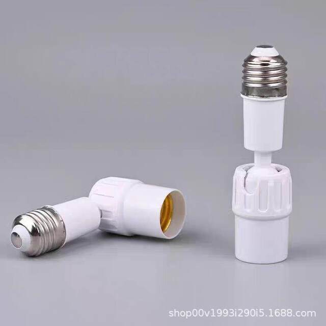 Lamp Adapter E27 Screw Socket Adjustable Rotating Lamp Head, Adjustable Lamp Rotating Head Accessories, 360-Degree Universal Lamp Holder