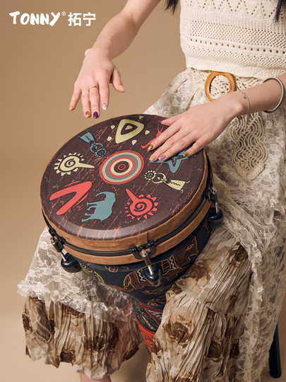 Tambor africano profesional Tuoning estándar de 12 pulgadas, tambor ligero de mano Lijiang para adultos de 10 pulgadas, tambor de juego para principiantes