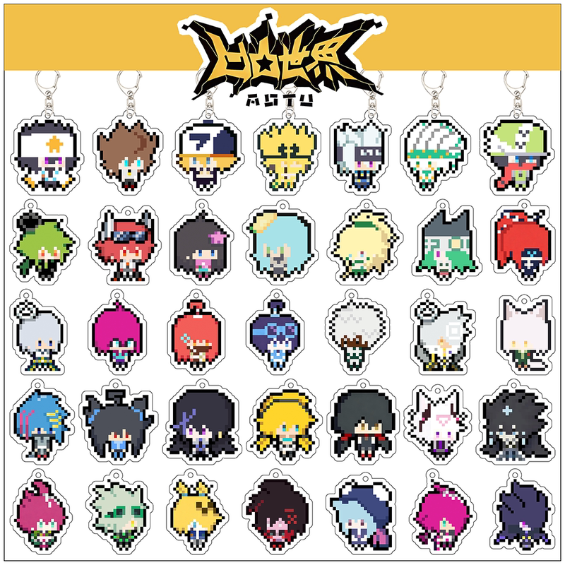 Acrylic Keychain with Cartoon Characters from the World of Concave-Convex, Featuring Leishian and Minxiu, Small Bag Charms, Birthday Gift