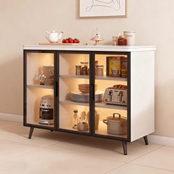Rock Board Storage Rack For Home Living Room Sideboard Multi-Layer Kitchen Multifunctional Storage Cabinet Removable Storage Tea Cabinet