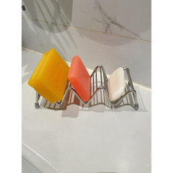 W-shaped soap box draining box soap rack 2025 New arrival For Home soap box student dormitory toilet