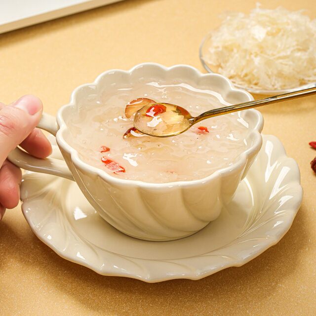 [Free Cup Included] Zhongzhisheng Organic Herbal Tremella Fungus from Fujian Gutian 40G/Can, No Washing Required, Easy to Use