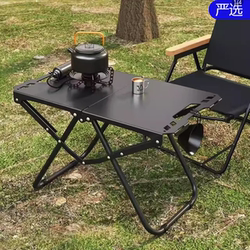 Outdoor Folding Table Multifunctional Tactical Table Camping Dining Table Moon Chair Camping Portable Table Chair Travel Storage