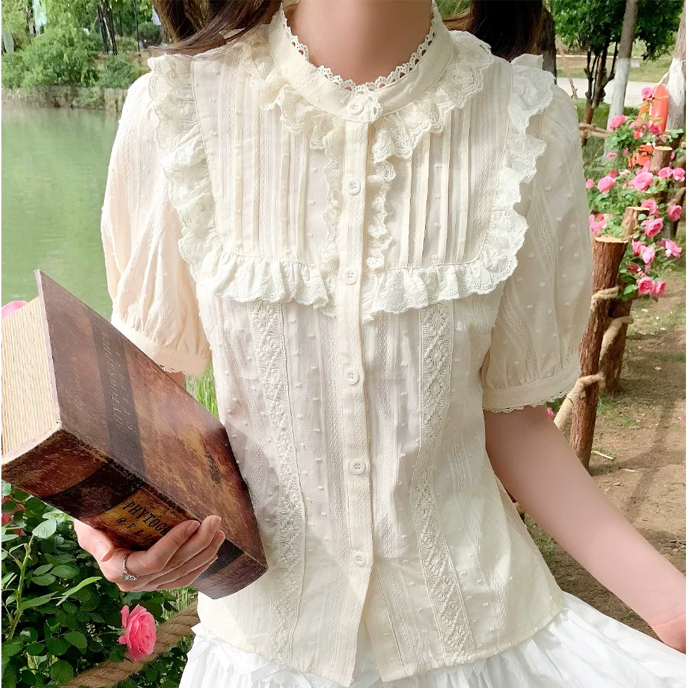 Cotton cute shirt, Lolita style