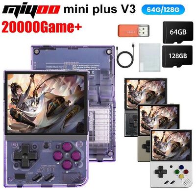 Портативная портативная игровая консоль MIYOO Mini Plus V3 в стиле ретро