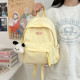 Dopamine color girly plaid small backpack