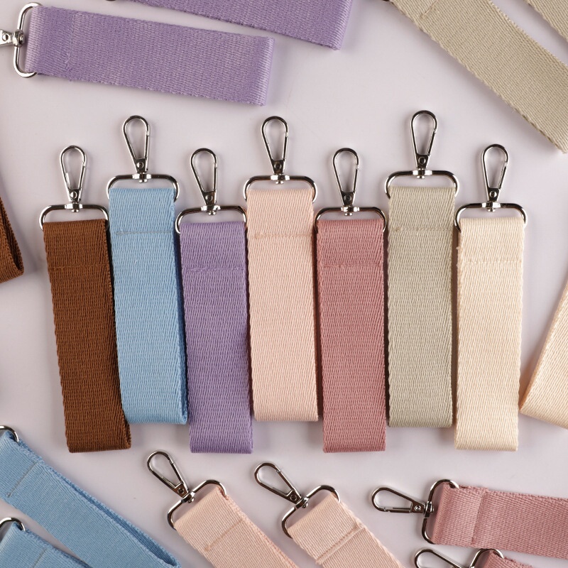 Korean Style ins Pure Color Canvas Keychain Pendant DIY Luggage Keychain Pendant Name Tag Korean Lanyard Korean Style ins Pure Color Canvas Keychain Pendant DIY Luggage Keychain Pendant Name Tag Korean Lanyard